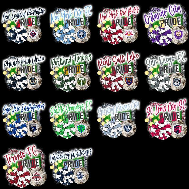 30 Soccer Teams Team Pride Designs Bundle PNG