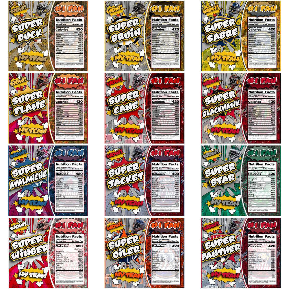 32 Ice Hockey Teams Super Team Tumbler Wrap Bundle JPG