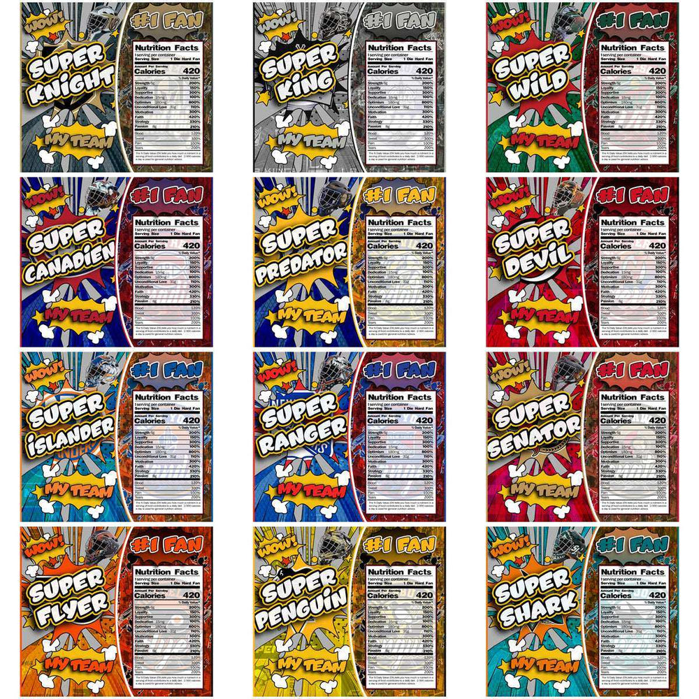 32 Ice Hockey Teams Super Team Tumbler Wrap Bundle JPG