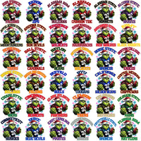 Load image into Gallery viewer, 123 College NCAA Grinch Snowflakes PNG Designs Bundle
