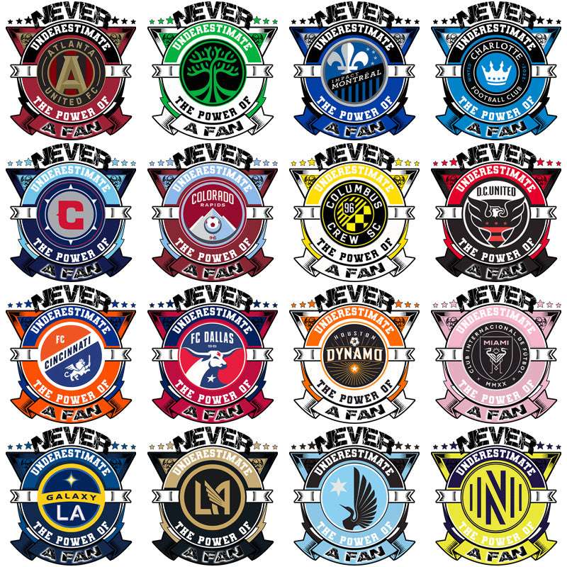 30 Soccer Teams Underestimated Fan Designs Bundle PNG