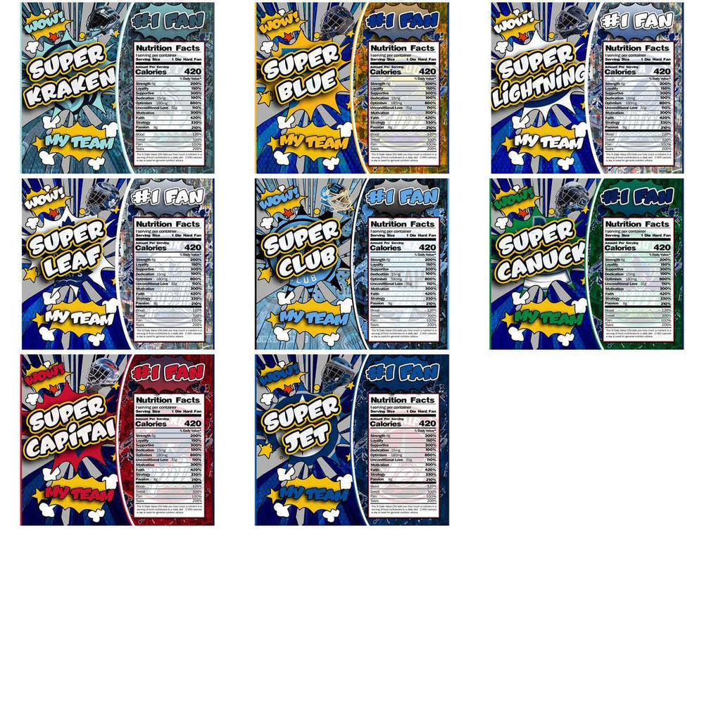 32 Ice Hockey Teams Super Team Tumbler Wrap Bundle JPG