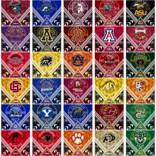 128 NCAA College Sports Diamond Lace Tumbler Wrap Bundle JPG