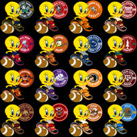 Load image into Gallery viewer, 54 College NCAA Tweety Bird CFB Designs Bundle PNG
