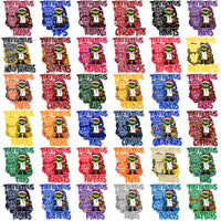 Load image into Gallery viewer, 118 College NCAA Grinch They Hate Us Basketball PNG Designs Bundle
