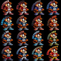 Load image into Gallery viewer, 32 Football Teams Tazmania Designs Bundle PNG
