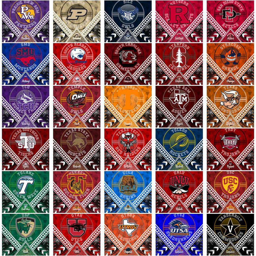 128 NCAA College Sports Diamond Lace Tumbler Wrap Bundle JPG