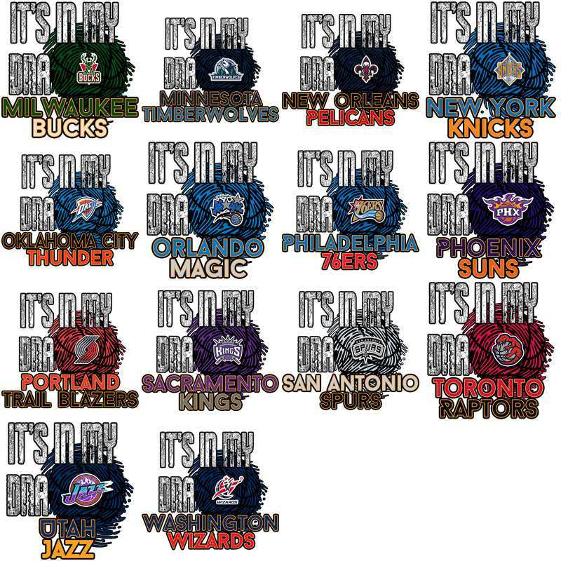 30 Basketball Teams In My DNA Designs Bundle PNG