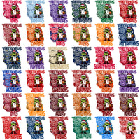 Load image into Gallery viewer, 118 College NCAA Grinch They Hate Us Basketball PNG Designs Bundle
