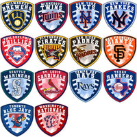 Load image into Gallery viewer, 30 Baseball Teams Shield Logo Designs Bundle PNG
