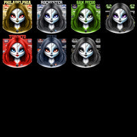 Load image into Gallery viewer, 23 Lacrosse League Zombie Girl Designs Bundle PNG
