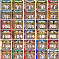 Load image into Gallery viewer, 62 NCAA College Sports Lottery Ticket Wrap (BASEBALL) Tumbler Wrap Bundle JPG
