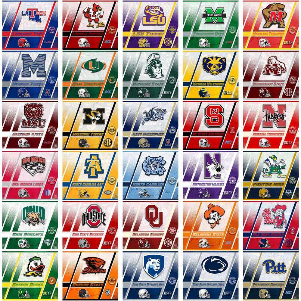 128 NCAA College Sports Sports Wrap Logo Tumbler Wrap Bundle JPG