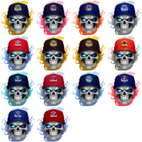 Load image into Gallery viewer, 30 Baseball Teams Smokin Skull Designs Bundle PNG
