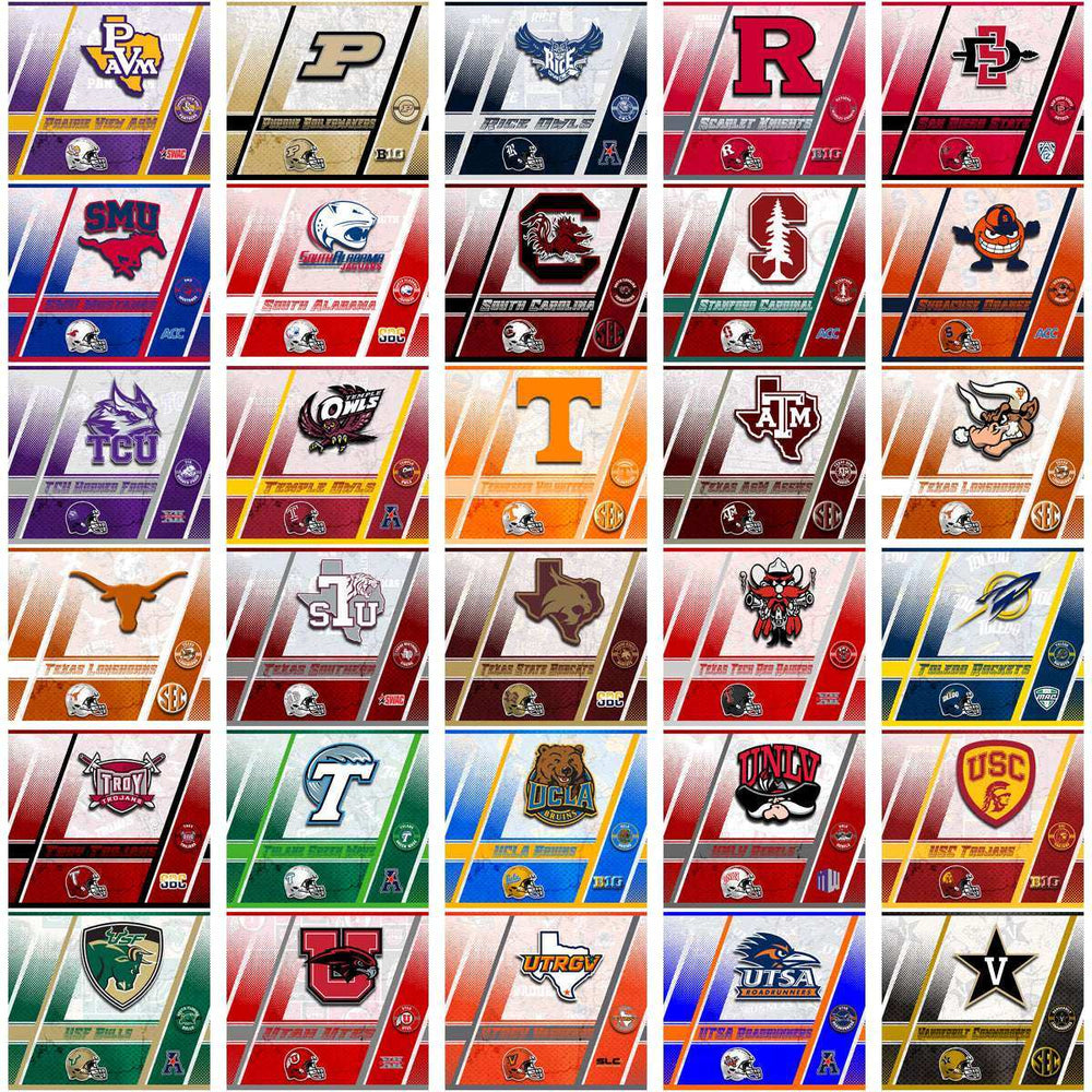 128 NCAA College Sports Sports Wrap Logo Tumbler Wrap Bundle JPG