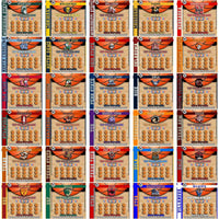Load image into Gallery viewer, 62 NCAA College Sports Lottery Ticket Wrap (BASKETBALL) Tumbler Wrap Bundle JPG
