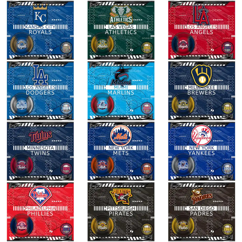 MLB team designs for DTF DTG embroidery, print-ready PNG SVG, instant download