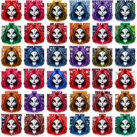 Load image into Gallery viewer, 121 College NCAA Zombie Girl PNG Designs Bundle
