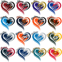 Load image into Gallery viewer, 32 Football Teams Team Heart Designs Bundle PNG

