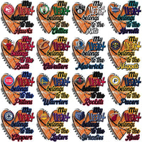 30 Basketball Teams My Heart Belongs Designs Bundle PNG