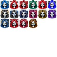 Load image into Gallery viewer, 121 College NCAA Zombie Girl PNG Designs Bundle
