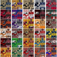 Load image into Gallery viewer, 129 NCAA College Sports Distressed BG Tumbler Wrap Bundle JPG
