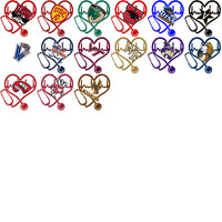 Load image into Gallery viewer, 120 College NCAA Heart Beat PNG Designs Bundle
