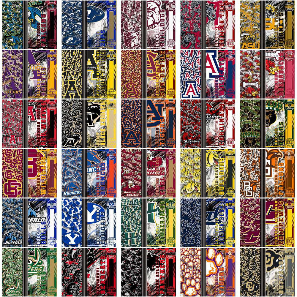 130 NCAA College Sports Sports Wrap Logo Tumbler Wrap Bundle JPG