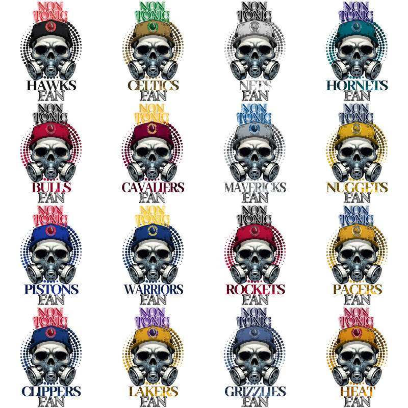 30 Basketball Teams Non Toxic Fan Designs Bundle PNG