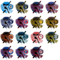 Load image into Gallery viewer, 30 Baseball Teams Swing For The Ring Designs Bundle PNG
