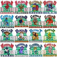 Load image into Gallery viewer, 32 Football Teams Grunge Vintage Designs Bundle PNG
