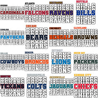 Load image into Gallery viewer, 32 Football Teams Team Names Designs Bundle PNG
