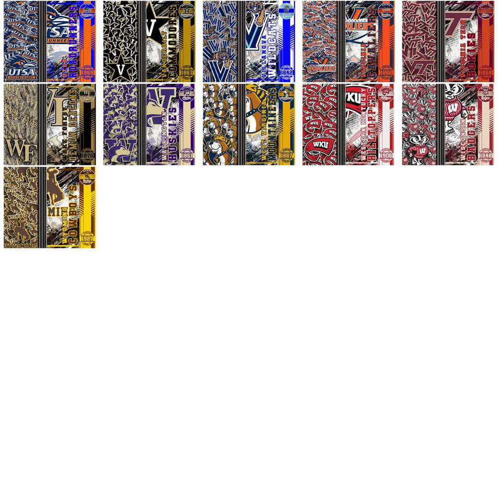 130 NCAA College Sports Sports Wrap Logo Tumbler Wrap Bundle JPG