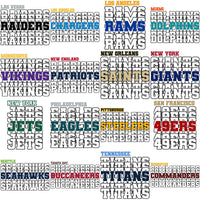 Load image into Gallery viewer, 32 Football Teams Team Names Designs Bundle PNG
