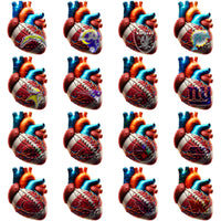 Load image into Gallery viewer, 32 Football Teams Heart Designs Bundle PNG
