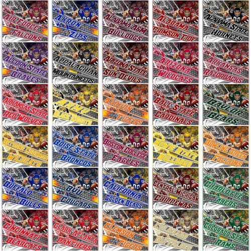 128 NCAA College Sports Fathead Helmet Player Tumbler Wrap Bundle JPG