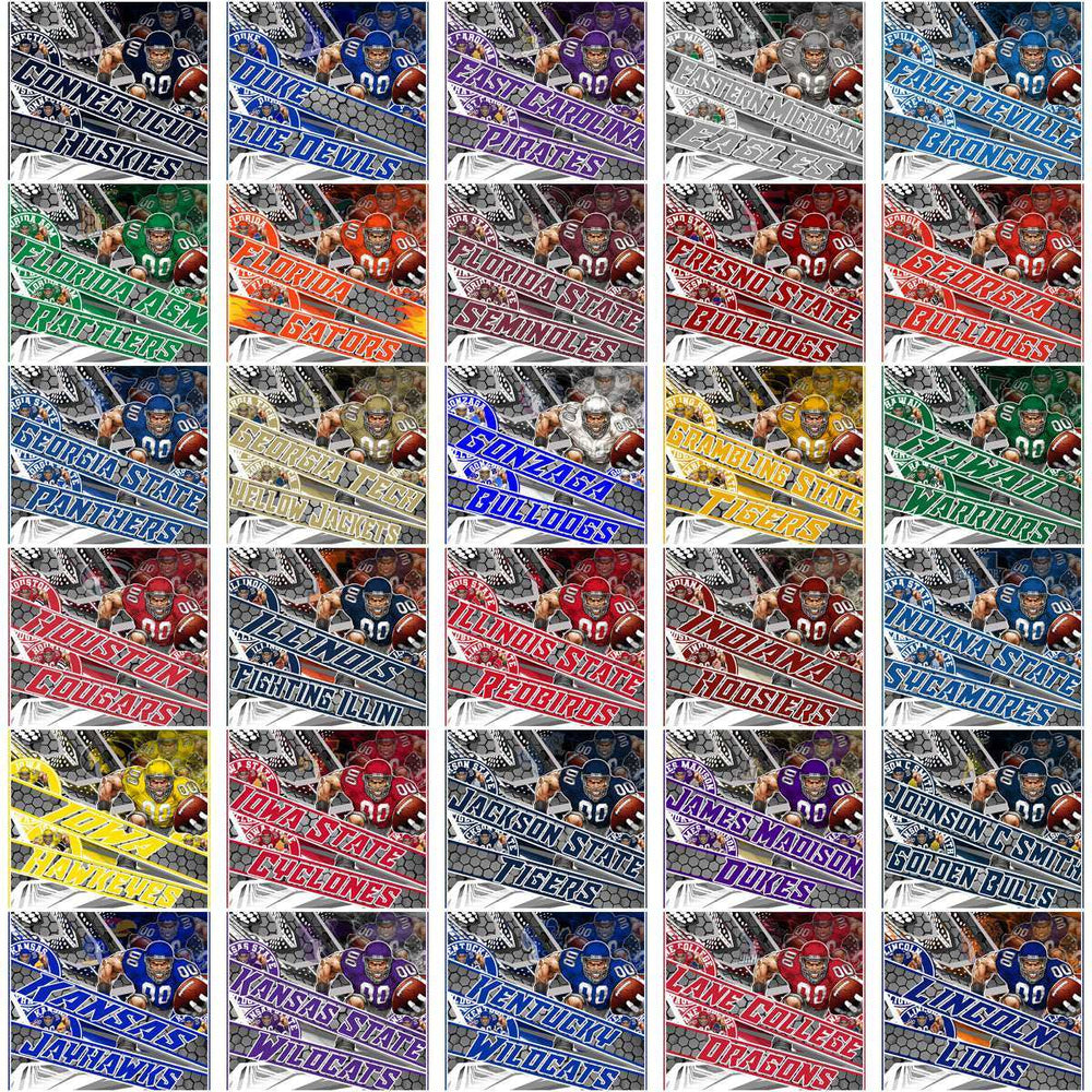 128 NCAA College Sports Fathead Helmet Player Tumbler Wrap Bundle JPG