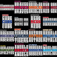 Load image into Gallery viewer, 30 Baseball Teams Team Names Designs Bundle PNG
