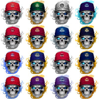 Load image into Gallery viewer, 30 Basketball Teams Smokin Skull Designs Bundle PNG
