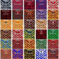 Load image into Gallery viewer, 126 NCAA College Sports Glitter Stripe Wrap Tumbler Wrap Bundle JPG
