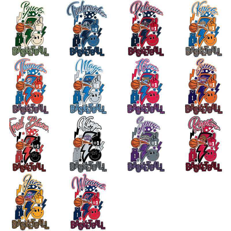 30 Basketball Teams Team Bolt Designs Bundle PNG