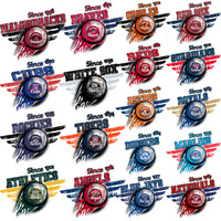 Load image into Gallery viewer, 30 Baseball Teams Vintage Wings Designs Bundle PNG
