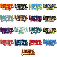 Load image into Gallery viewer, 32 Football Teams Love &amp; Football Designs Bundle PNG
