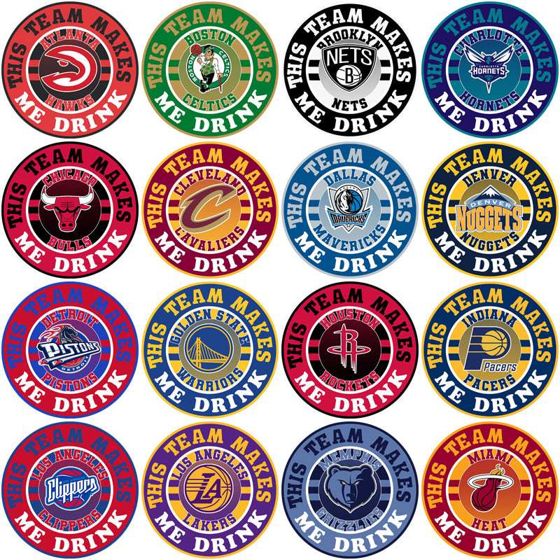 30 Basketball Teams Team Makes Me Drink Designs Bundle PNG