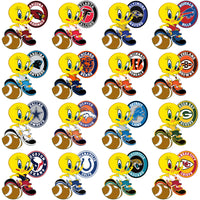 Load image into Gallery viewer, 32 Football Teams Tweety Bird Designs Bundle PNG
