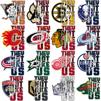 32 Ice Hockey Teams They Not Like Us Designs Bundle PNG
