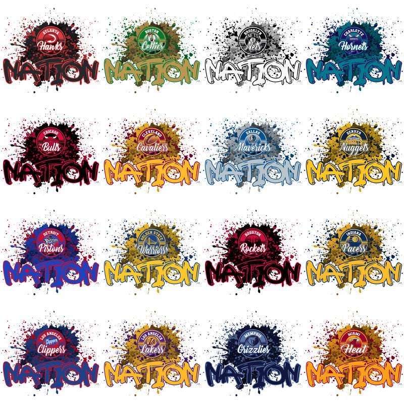 30 Basketball Teams Team Nation Designs Bundle PNG