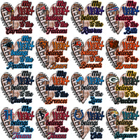 Load image into Gallery viewer, 32 Football Teams My Heart Belongs Designs Bundle PNG
