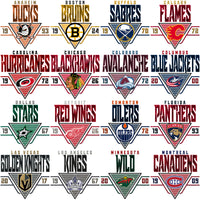 Load image into Gallery viewer, 32 Ice Hockey Teams Triangle Designs Bundle PNG
