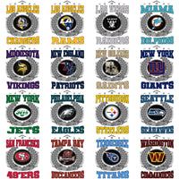 Load image into Gallery viewer, 32 Football Teams Wreath Designs Bundle PNG
